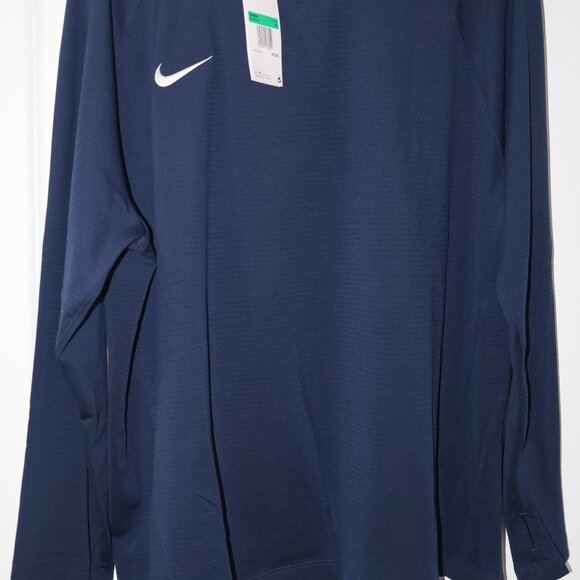 Nike Women’s Dri-FIT Pre-Game Long Sleeve Top Navy Blue XL - Picture 6 of 7